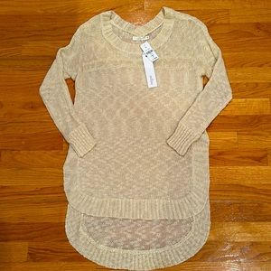 NWT LF Millau Cream Hi/Low Sweater